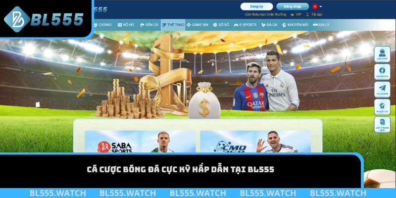 Cá cược bóng đá cực kỳ hấp dẫn tại BL555